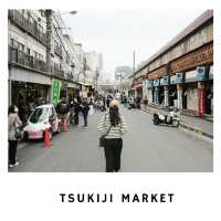 🐟 Tsukiji Market – ตลาดปลาสดและอาหารทะเล