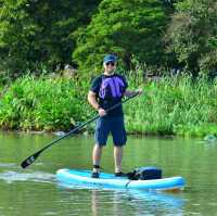 Glide & Gaze: Paddleboarding Bliss at Haizhu Lake Park 🏄‍♂️🌇