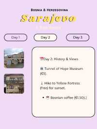  Sarajevo, Bosnia & Herzegovina itinerary 