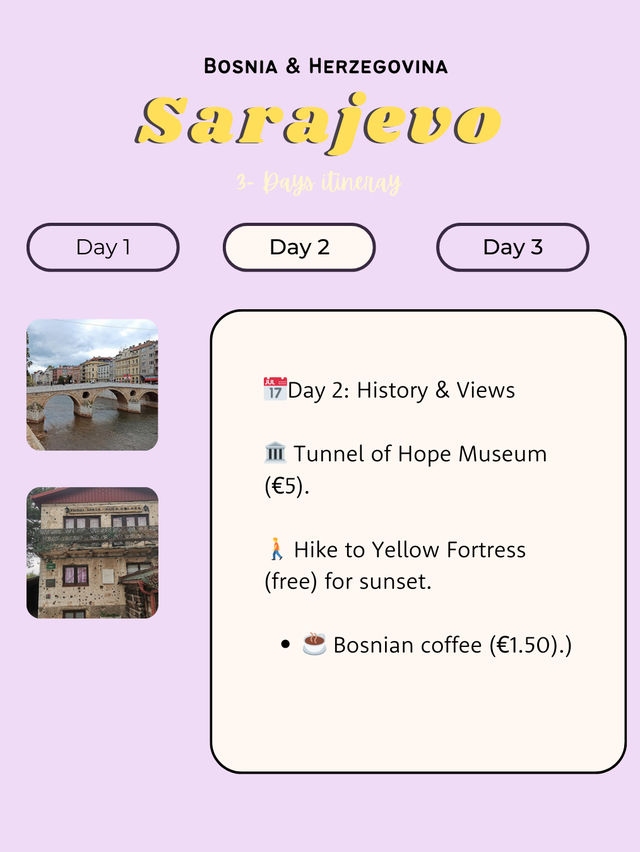  Sarajevo, Bosnia & Herzegovina itinerary 