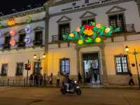 Silvery Lace and Lantern Glow: A Macanese Christmas Tapestry