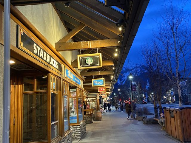 Banff Town at night