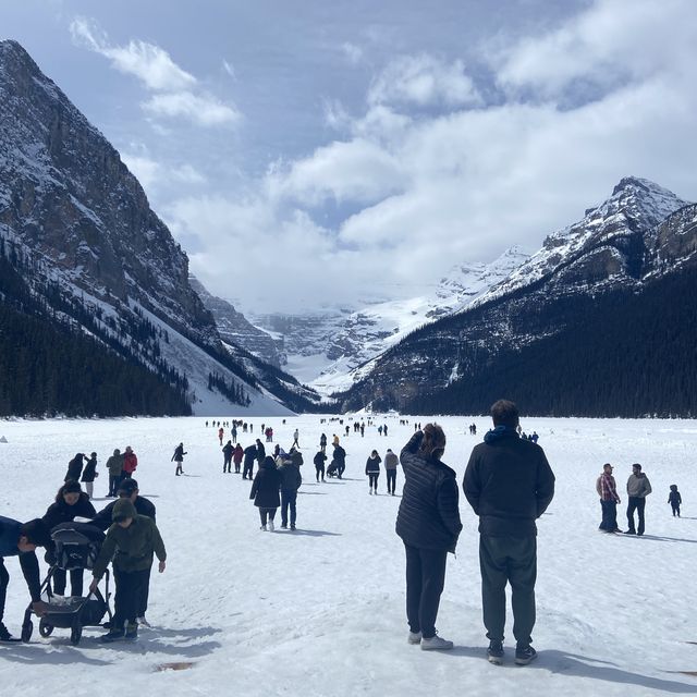 Lake Louise in Spring - still Frozen!