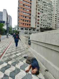 homeless people on the streets of sao Paulo center