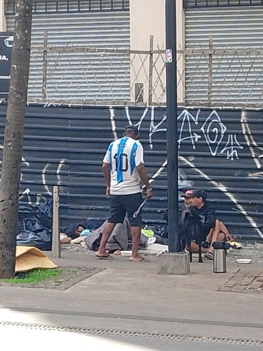 homeless people on the streets of sao Paulo center