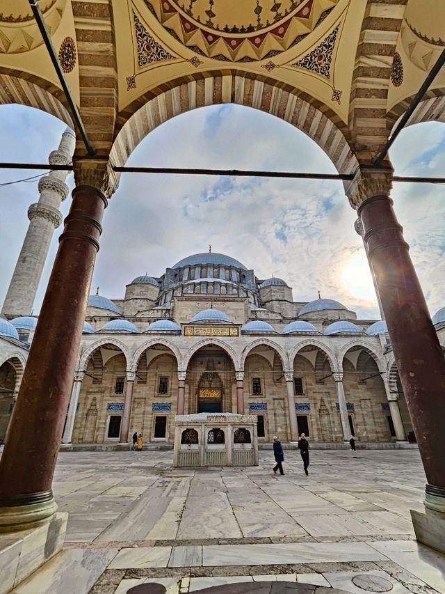 Süleymaniye Mosque from Inside and from Outside