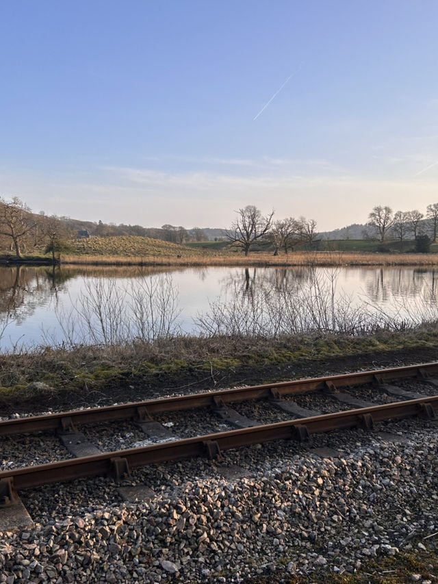 Alongside the railway 