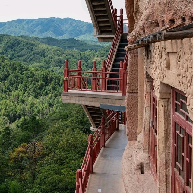 Stairs You Won’t Forget: The Maijishan Grottoes 🪶⛰️