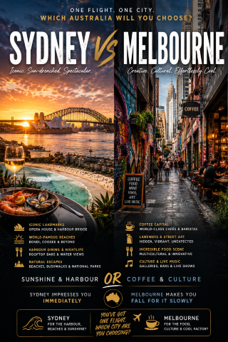 🌊Sydney or Melbourne☕: Which Australia Would You Choose Again?