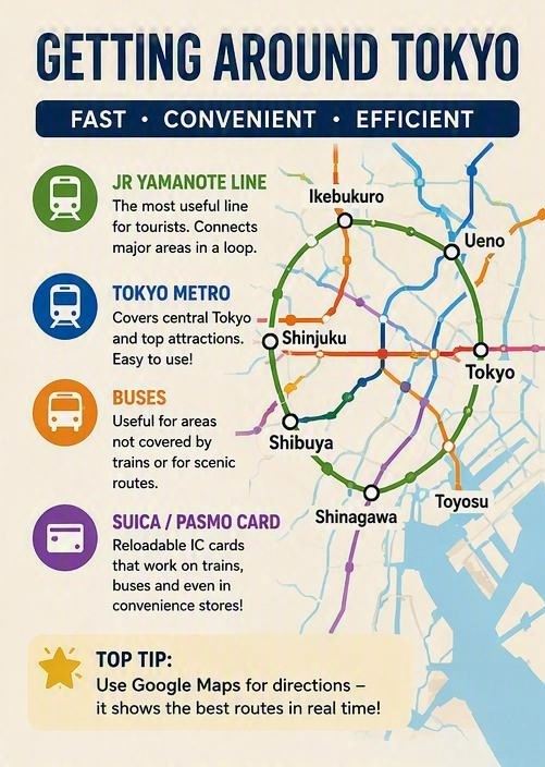 🗺️ TOKYO ATTRACTION MAP: SAVE THIS BEFORE YOUR TRIP