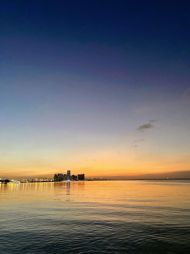 海口世紀公園，看日落的絕佳地點