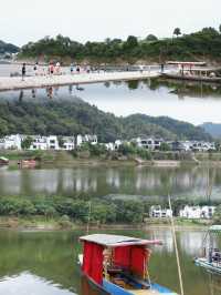 夏日避暑安徽渔梁古村，泛舟渔梁坝
