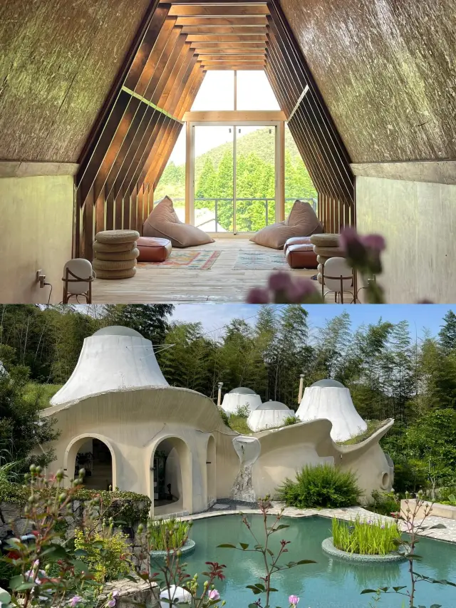 The architecture of the Huzhou Yejie Resort is very special! 