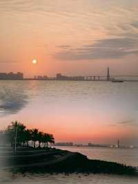 湛江旅遊 金沙灣長廊、海灘看日出