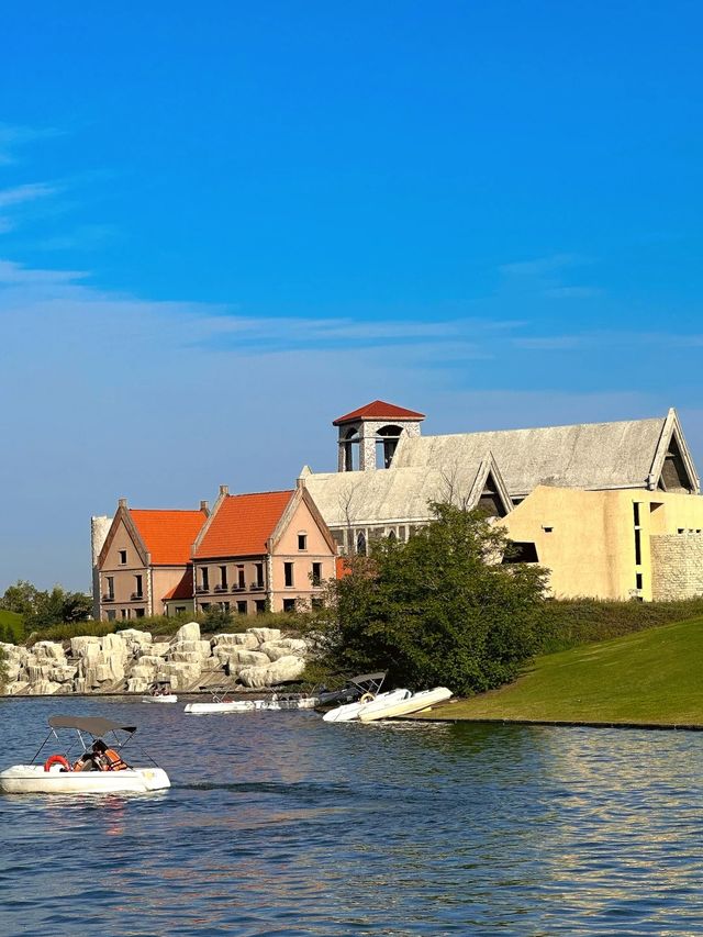 洛陽1h直達！洛水昌谷童話小鎮，坐船玩一天超出片