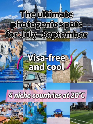 The ultimate photo destinations for September–October! 4 niche countries with 20°C weather and 4 types of scenery that will light up your social feed