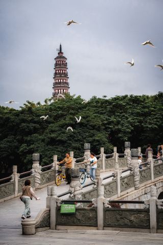 順德順峰山公園，0元闖入「中華第一牌坊」