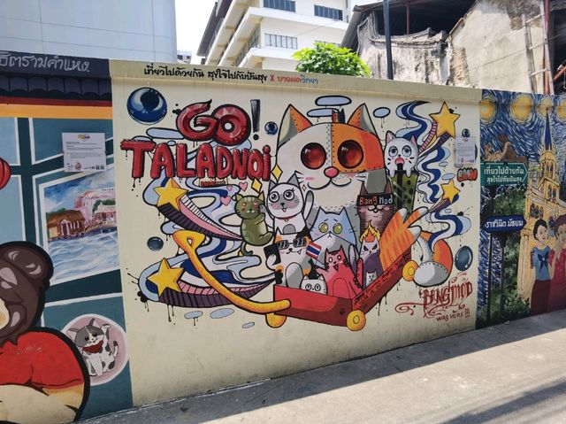 湄南河岸邊～Talad Noi 街頭壁畫區