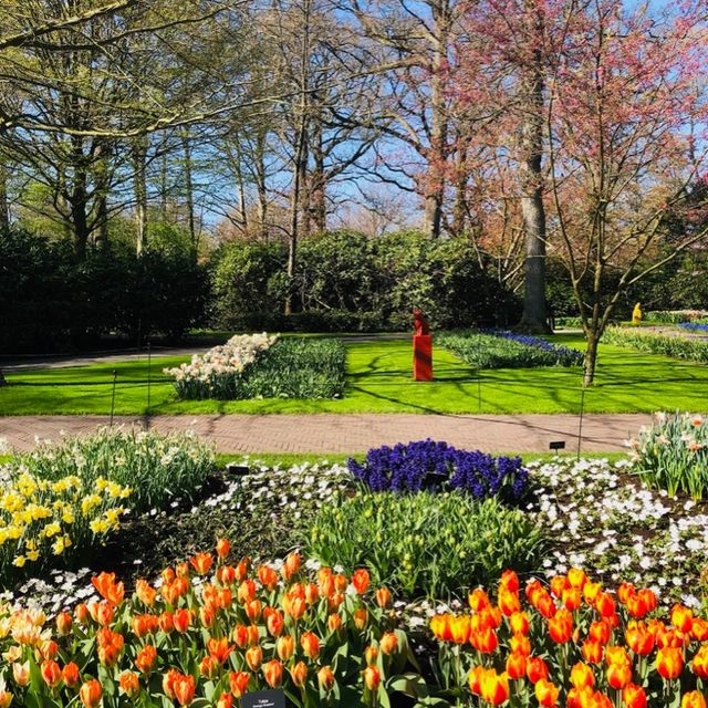 荷蘭🇳🇱利瑟· 藝術雕像美侖美奐⛲️Keukenhof庫肯霍夫花園