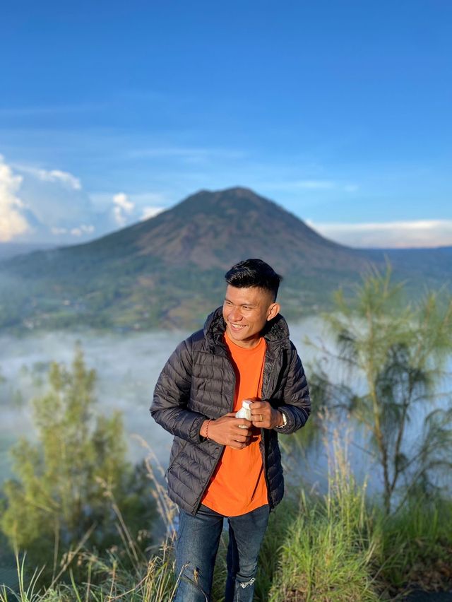 Enjoying Sunrise at Pinggan Kintamani Villag