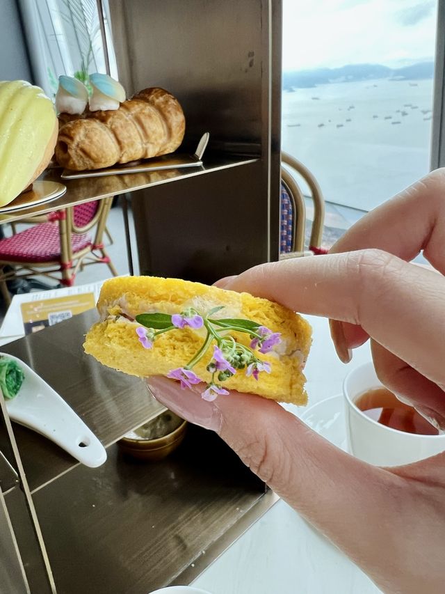 香港美食🍀100樓俯瞰維港景打卡下午茶