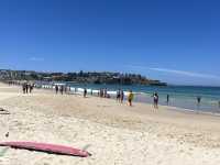 Beautiful day in white sand Bondi Beach 2023