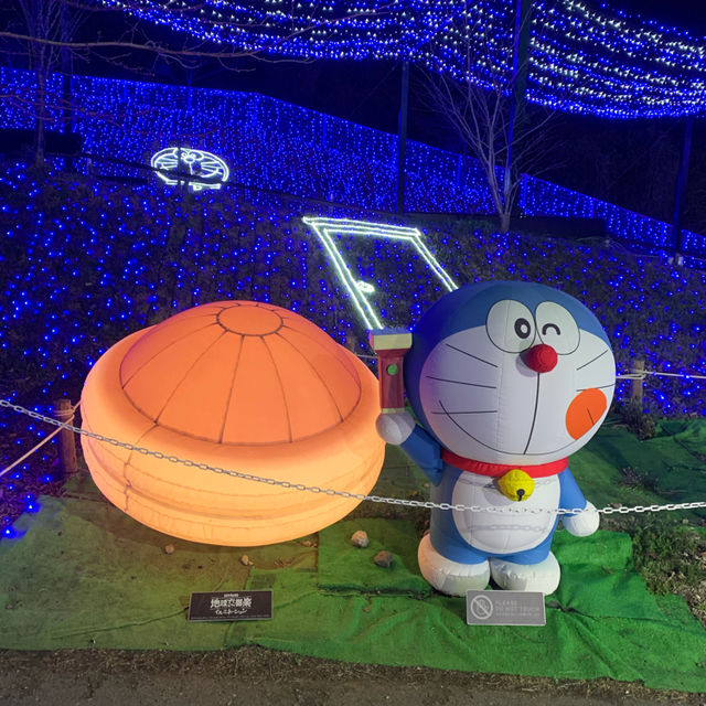 😍相模湖森林遊樂園-多啦A夢燈光秀