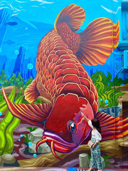 メタルエッチング クアラルンプール 絵画 マレーシア】街中カラフルなアートストリート🇲🇾🎨🌈(Kuala Lumpur