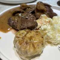 銅鑼灣茶餐廳 板燒美國頂級風門牛柳套餐$188