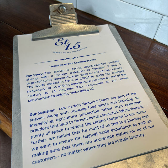 Et 1.5 ร้านอาหารเปิดใหม่แนวคิดช่วยลดโลกร้อน