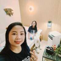 When in Manila Airport Hostel with my Mini me Louise