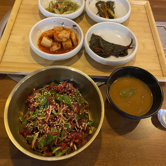 江南 お腹いっぱい食べられるユッケビビンバ💕