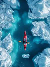 Kayaking in greenland 🇬🇱 