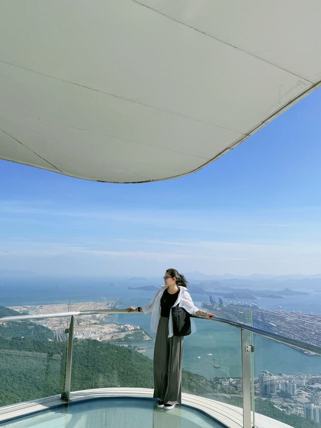 深圳雲海公園｜山上嘆咖啡～360°觀賞山景海景