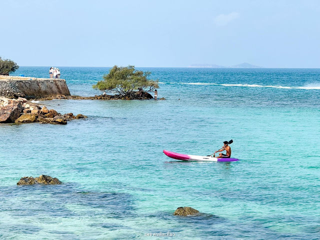 หาดเทียน เกาะล้าน น้ำใส หาดทรายขาว