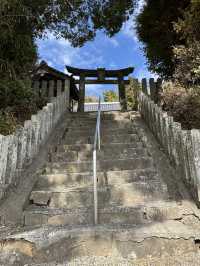 【熊本観光】切り絵の御朱印が可愛い🐇見晴らしのいい神社⛩