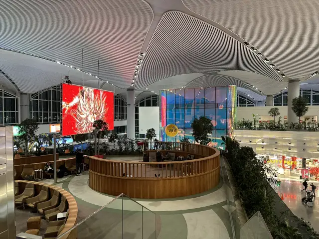 Istanbul Airport Lounge in Turkey, a luxurious resting space.