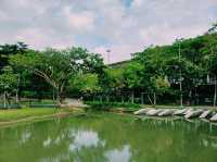 泰國曼谷市中心著名城市綠洲湖泊公園景點：朱拉隆功大學百年世紀公園，歐式園林藝術風格，適合打卡拍照📸親子遊