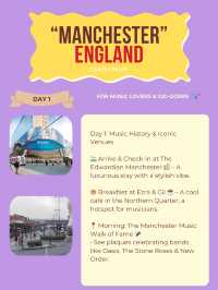 Manchester itinerary 
