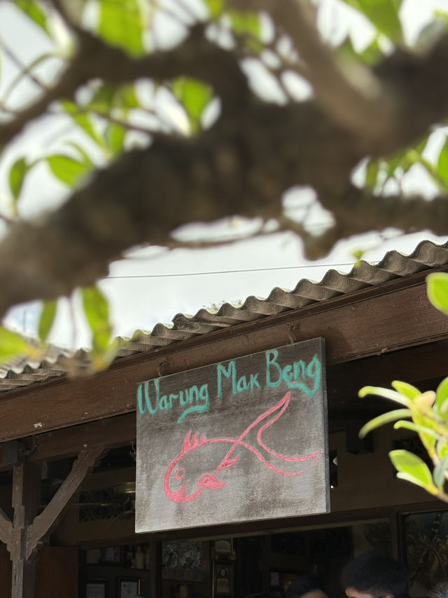 A legendary local eatery at Sanur Harbor