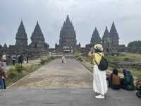 Twilight Tales at Prambanan: A Cloudy Evening Among Ancient Stones