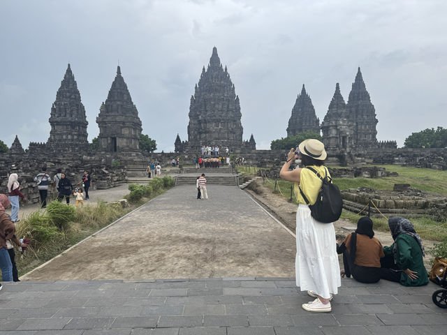 Twilight Tales at Prambanan: A Cloudy Evening Among Ancient Stones