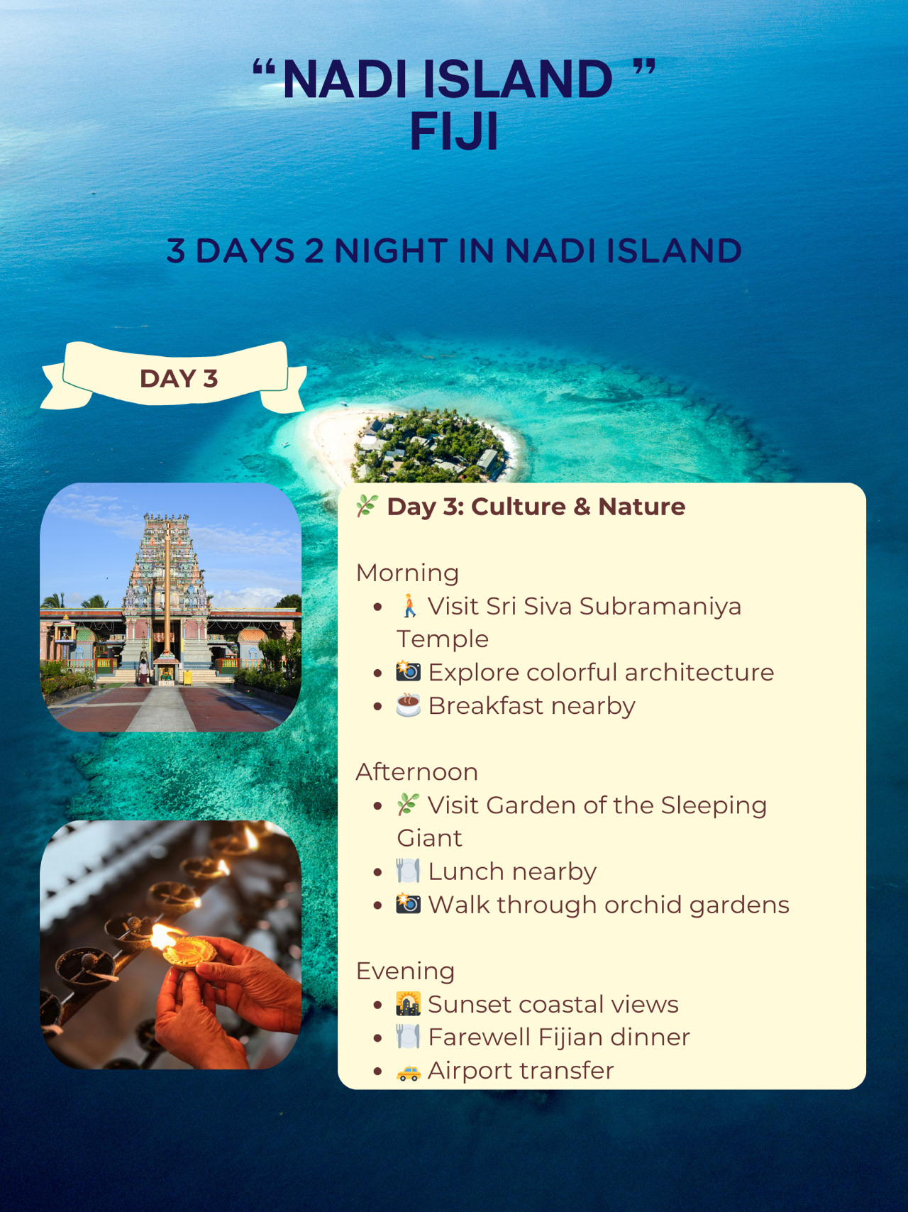 Perjalanan: Fiji – Pengalaman Pulau Nadi (3 Hari)