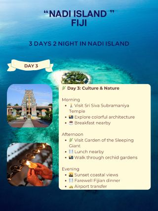 🇫🇯 ทริป: ฟิจิ – ประสบการณ์เกาะนาดี (3 วัน)