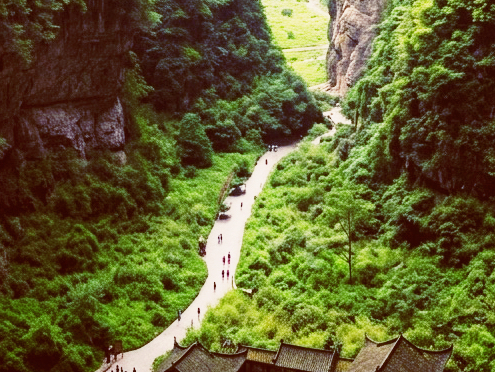 🌉 Reality at Wulong's Three Natural Bridges