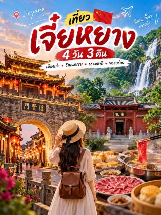 🇨🇳 เจี๋ยหยาง 4 วัน 3 คืน เที่ยวจีนฟีลเมืองเก่า กินอร่อย ถ่ายรูปเพลิน!