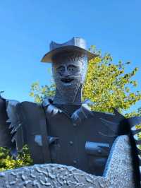 A must see junkyard park containing over 80 creative iron sculptures