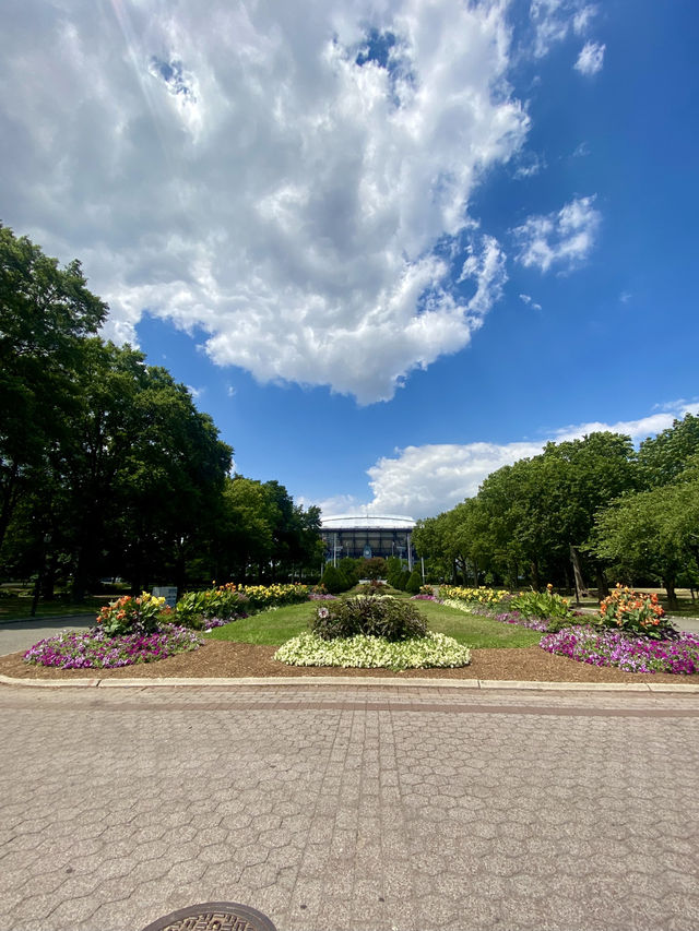親目世界上最大的地球儀✨🌍紐約法拉盛草原可樂娜公園的靜謐之美✨ 