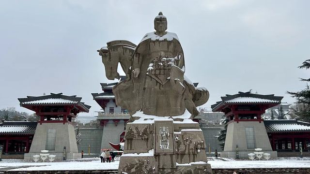 雪後的金城公園和街景