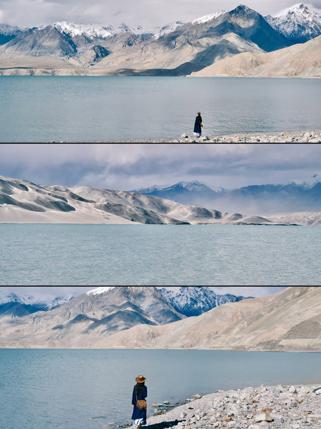 一路向西到新疆去雪山下感受湖泊的自由